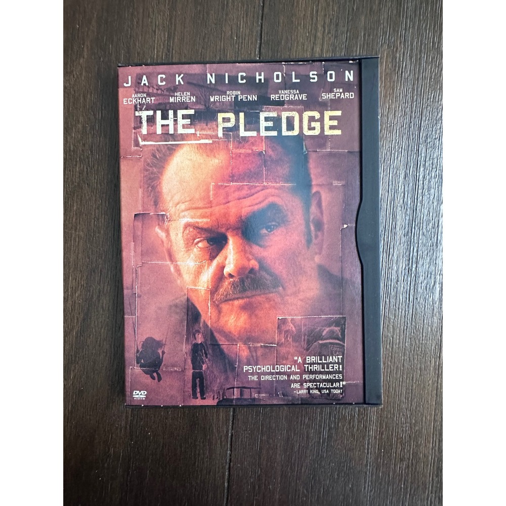 The Pledge DVD 2001 Jack Nicholson Sean Penn Psychological Thriller Widescreen
